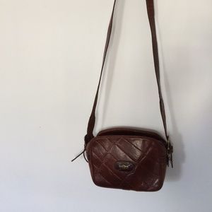 Genuine leather crossbody purse